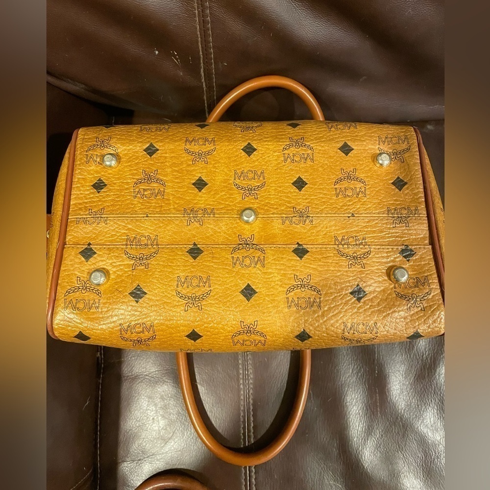 MCM Vintage Visetos Monogram Boston Satchel CLEARANCE PRICE - Picture 8 of 12